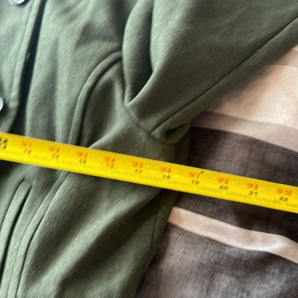 NWT Thread & Supply Hunter Green Wool Peacoat - Picture 8 of 10